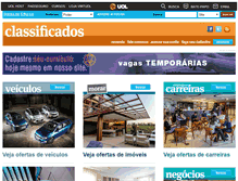 Tablet Screenshot of classificados1.folha.com.br