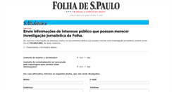 Desktop Screenshot of folhaleaks.folha.com.br